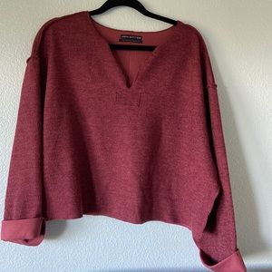 Red Loose Sweatshirt